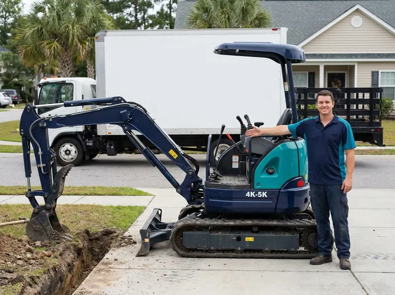 4K-5K Mini Excavator Rental in Myrtle Beach, SC