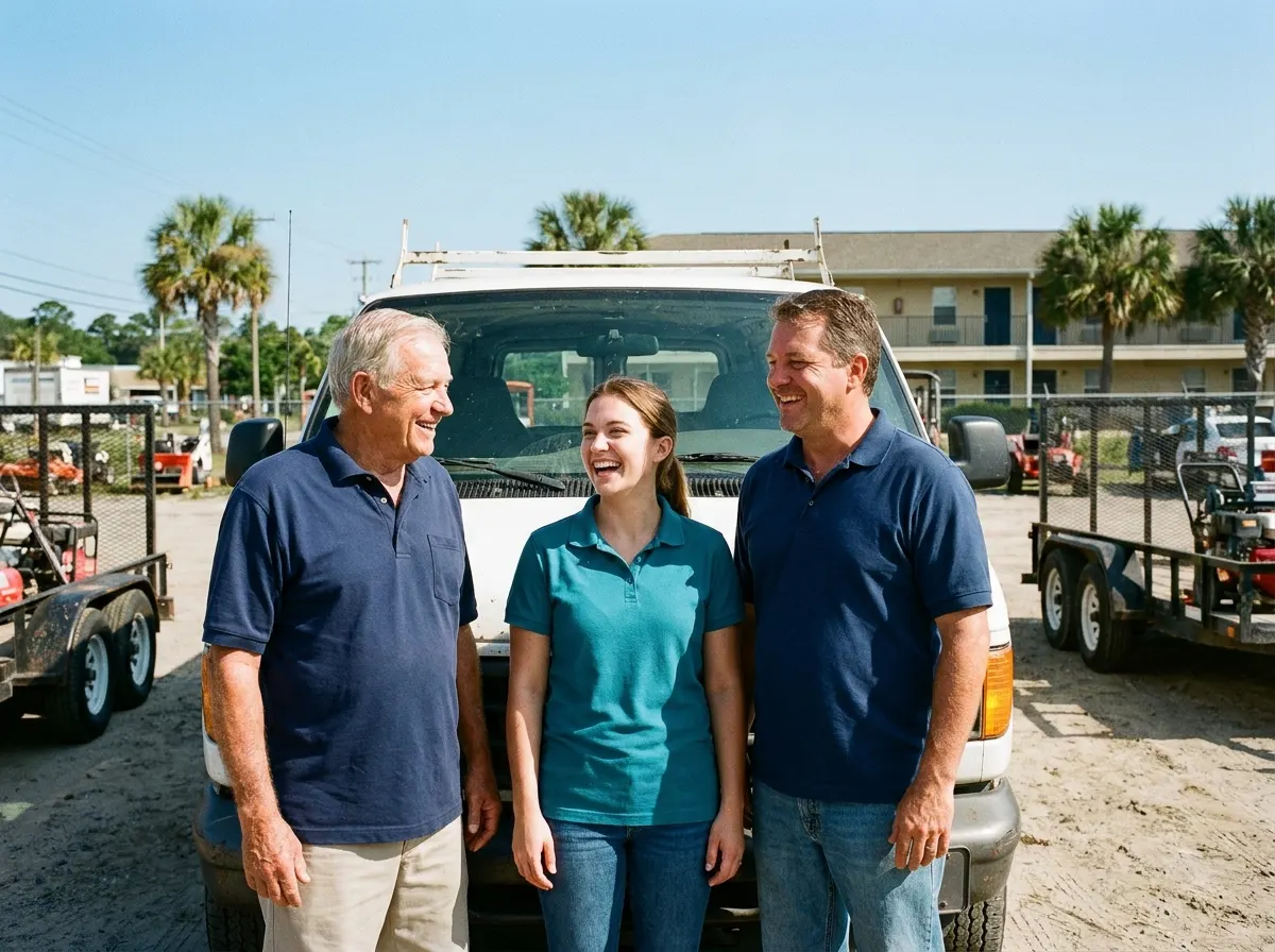CleanLoad Dumpster Rental equipment rental service team in Myrtle Beach, SC